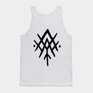 kvíði black Tank Top